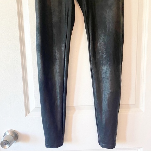 SPANX Black Faux Leather Leggings Size XL - Picture 6 of 11